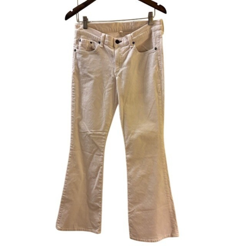 Rag & Bone Elephant Bell Corduroy Flare Pants Winter White Size 30